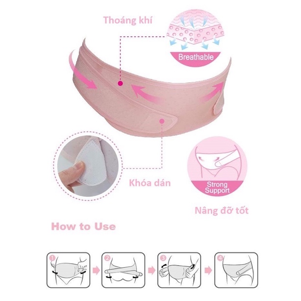 Đai nâng bụng cho mẹ bầu S7507A KU.Ku Duckbill