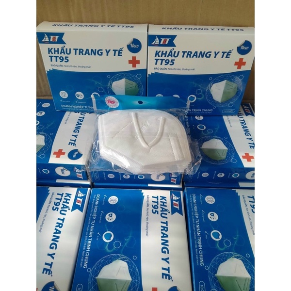 [HỘP 10 CÁI] KHẨU TRANG N95 - THƯƠNG HIỆU T&amp;T - CÔNG TY TRỊNH CHUNG TIÊU CHUẨN QUỐC TẾ