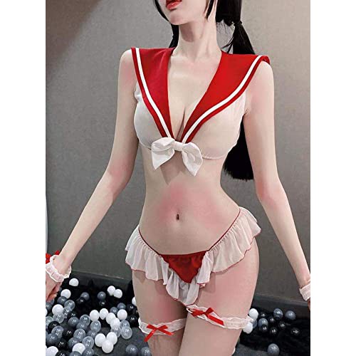 Đồ ngủ nữ sexy gợi cảm phong cách cosplay nữ sinh trong suốt L029 | BigBuy360 - bigbuy360.vn