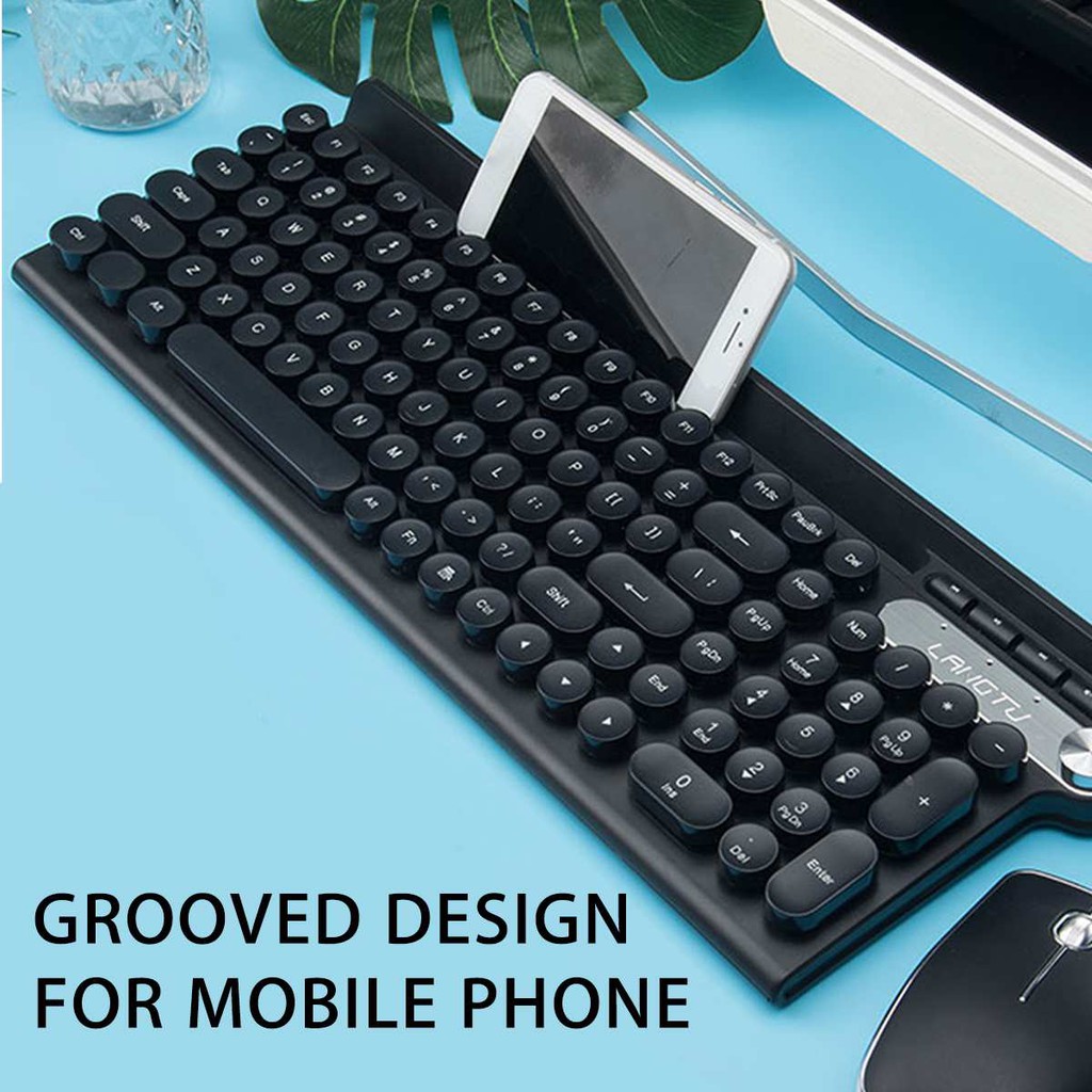 Combo Bộ Bàn Phím Và Chuột Không Dây LANGTU LT500 2.4G Ergonomic Chơi Game Tắt Tiếng Chuột Bàn Phím Đa Phương Tiện | BigBuy360 - bigbuy360.vn