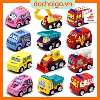 Ôtô đồ chơi, sét 6 ôtô mini chạy đà dochoigo.vn