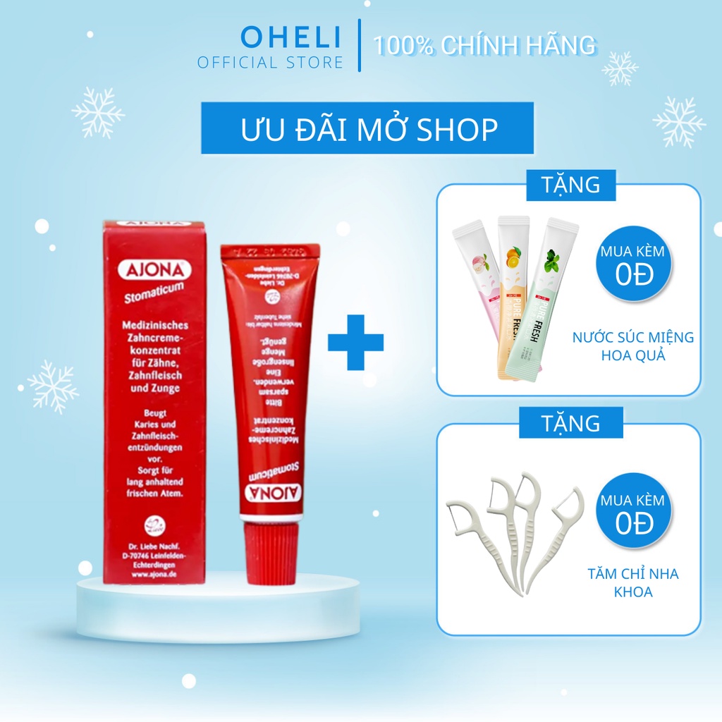 KEM ĐÁNH RĂNG AJONA  CỦA ĐỨC  LOẠI BỎ CAO VÀ CHỐNG VIÊM LỢI TUÝP 25ML