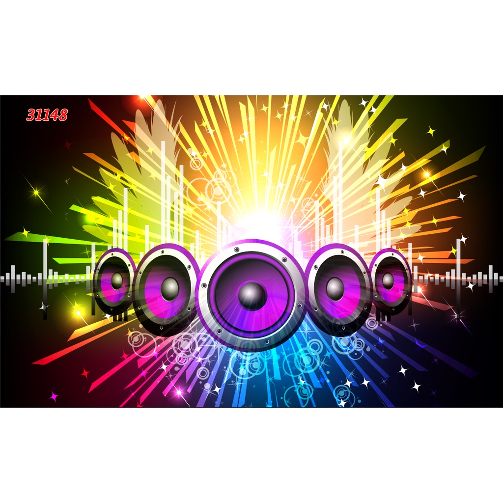 Tranh Dán Quán Hát Karaoke, Club, Bar Sàn nhiều kích thước lựa chọn