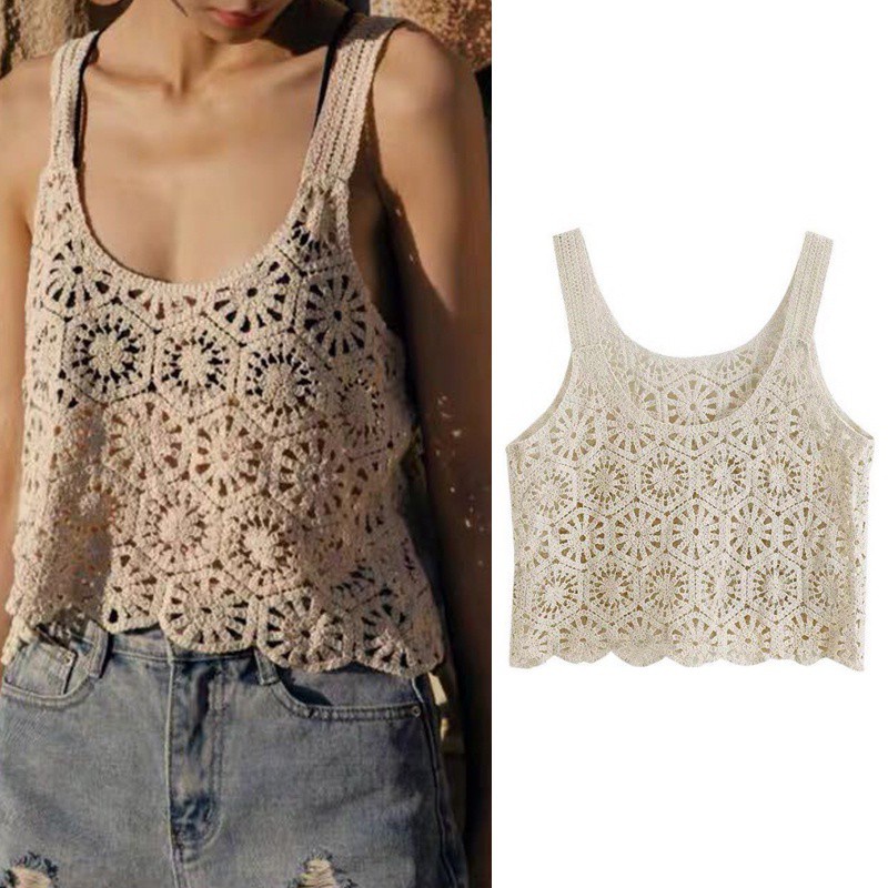 Áo Tank Top Dáng Rộng Màu Sắc Trơn Phong Cách Bohemian Thời Trang Cho Nữ
