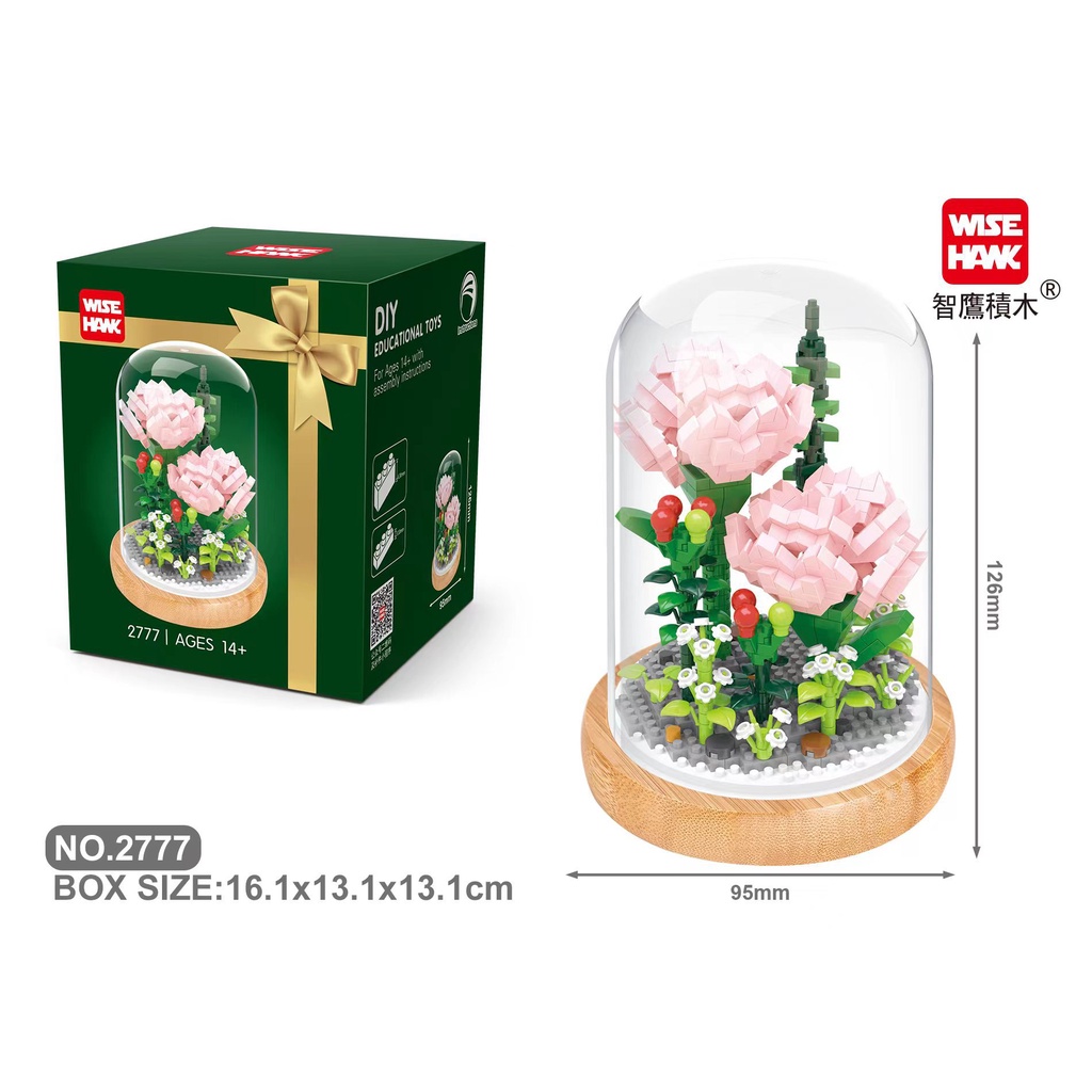 Bộ Đồ Chơi Lắp Ráp Hình Bông Hoa Dành Cho Bé 2775-2778