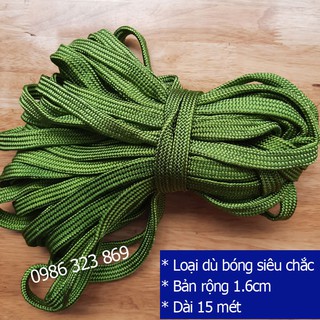 Dây dù dài 15 mét móc võng cột hàng giăng lều buộc đồ treo móc bạt