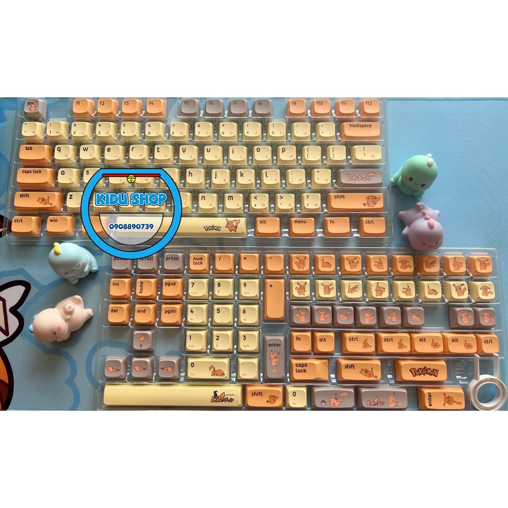 Bộ Keycap Pikachu Pokemon cho bàn phím cơ