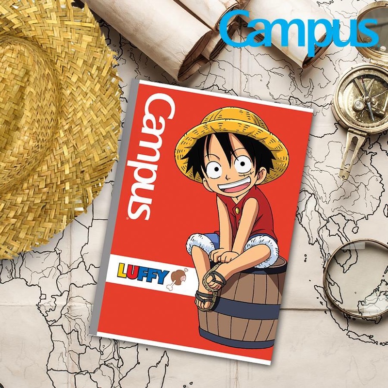 Combo 10 quyển Vở Kẻ Ngang Có Chấm One Piece 80 Trang Campus NB-BOPC80