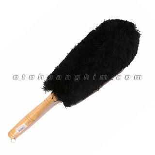 Chổi lau bụi xe ô tô ngắn chất liệu vải mềm mịn cán nhựa (giao màu ngẫu nhiên) - 0189