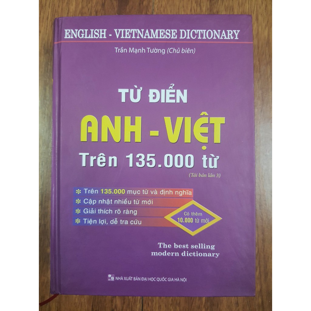 Sách - Từ điển Anh - Việt (Trên 135.000 từ)