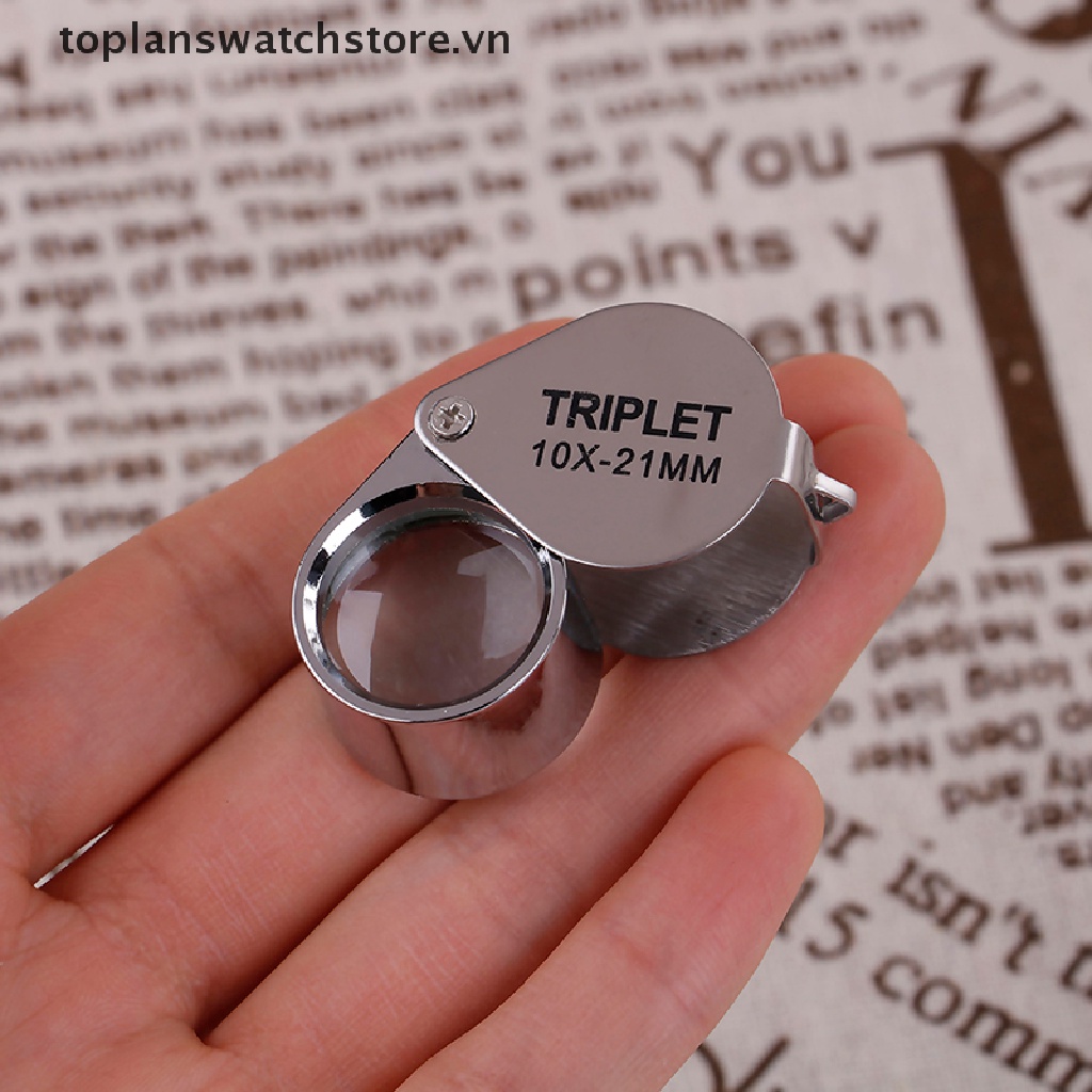 Toplanswatchstore Kính Lúp Phóng Đại Trang Sức Kim Cương Kèm Hộp Đựng