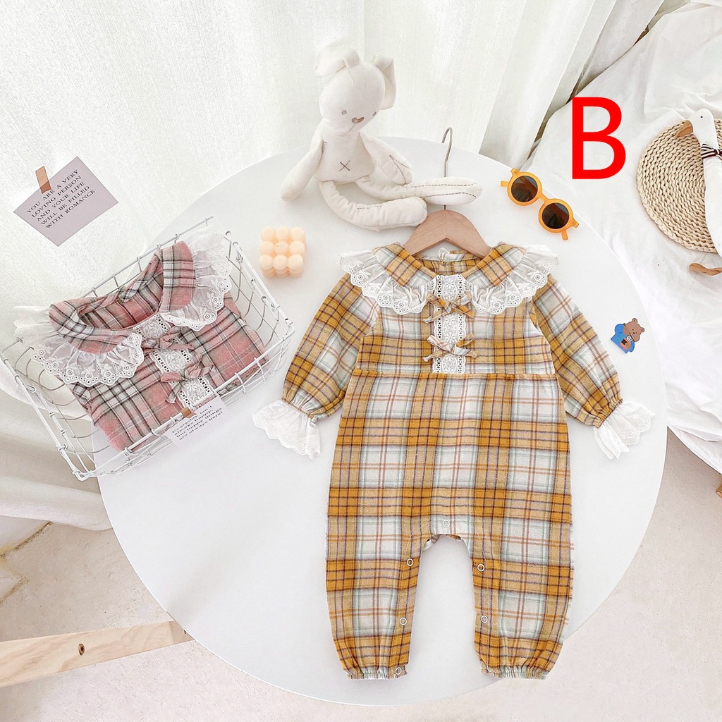 Áo liền quần Sanlutoz dài tay kẻ sọc kiểu công chúa mùa đông bằng vải bông cho bé gái