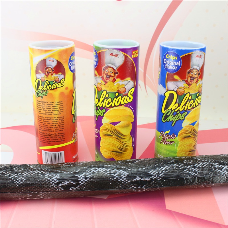 Đồ chơi khăm vui nhộn hình hộp bánh khoai tây có rắn dài 1.3 mét bên trong- Hộp Snack bí ẩn