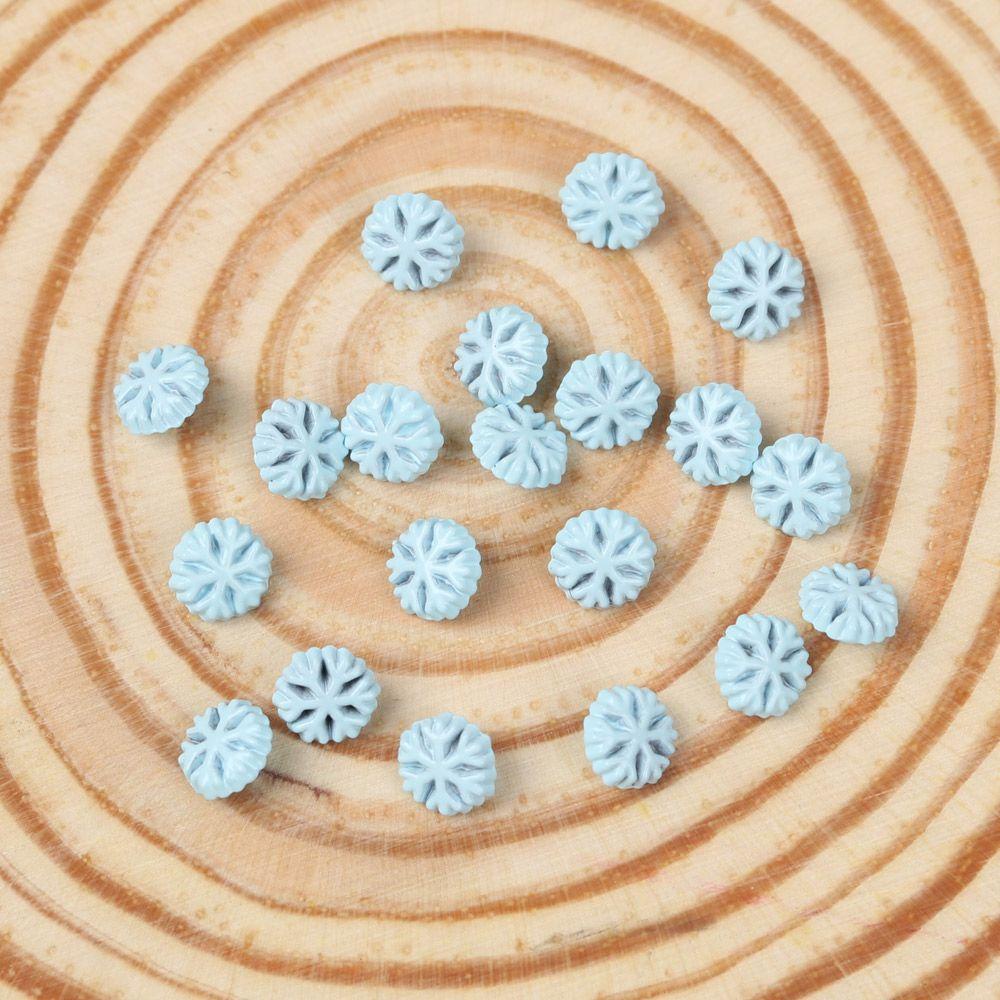 SUSANS Set 20 Nút Áo 5mm Hình Hoa Tuyết / Cầu Vồng Cho Búp Bê
