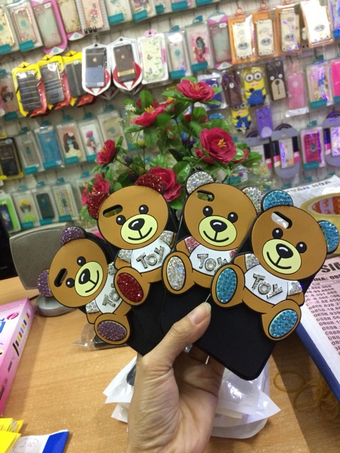 Ốp Gấu Đính Đá ip5/5s mềm dẻo