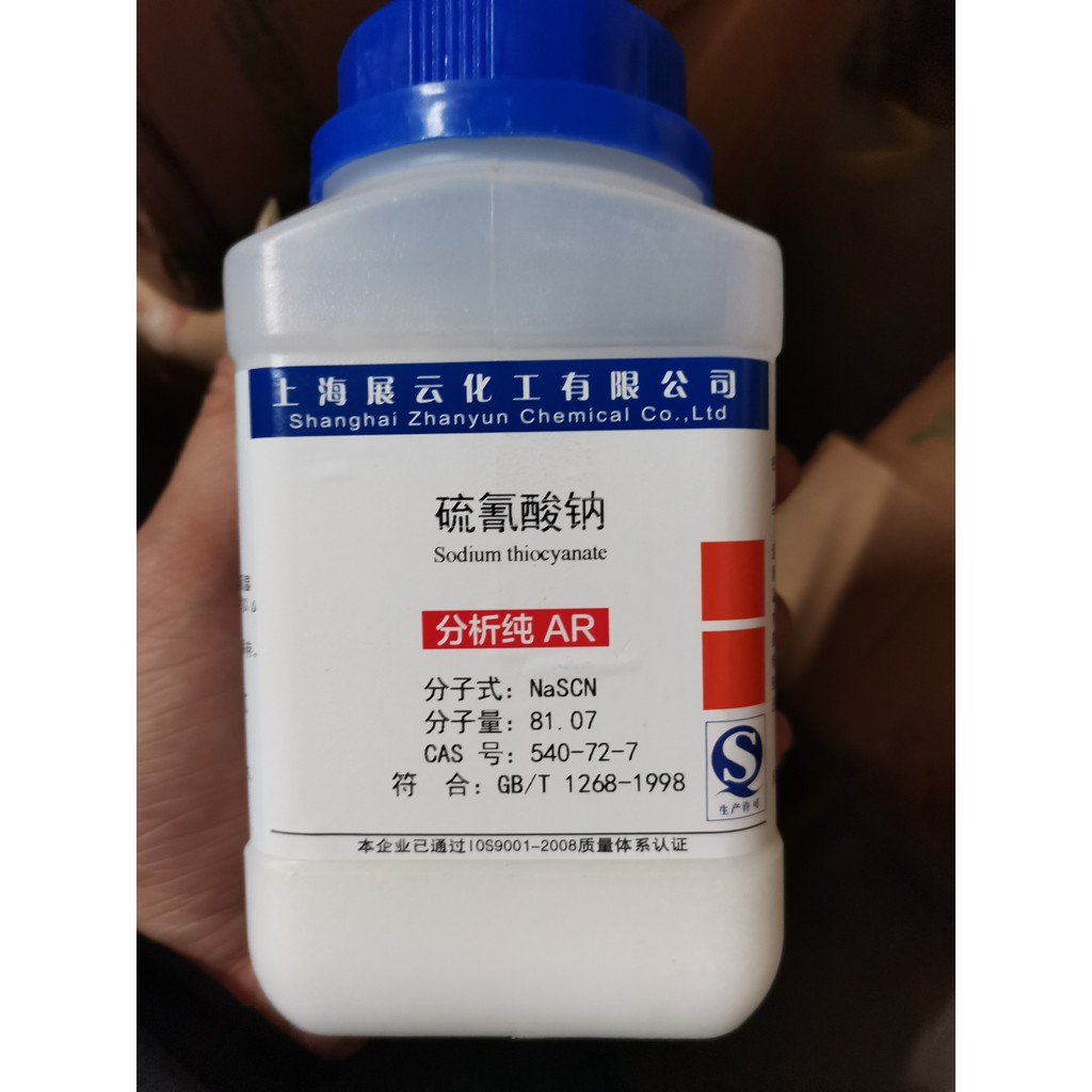 Sodium thiocyanate Xylong natri thiocynat CAS 540-72-7 NaSCN lọ 500g