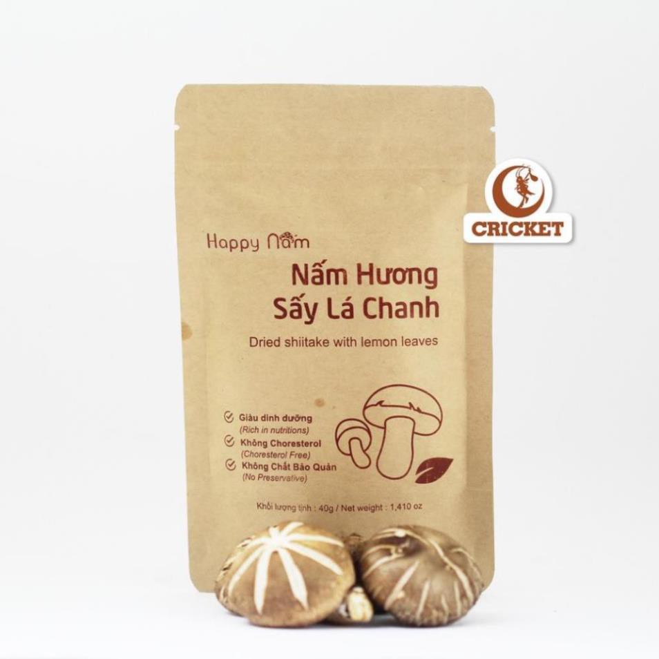 Nấm Hương Sấy Lá Chanh Và Chà Bông Nấm Hương Happy Nấm Giàu Dinh Dưỡng Cho Người Ăn Chay (40g - 50g) [Helifood]