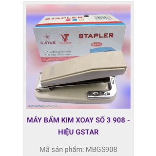 Máy bấm kim 3 xoay Gstar 908