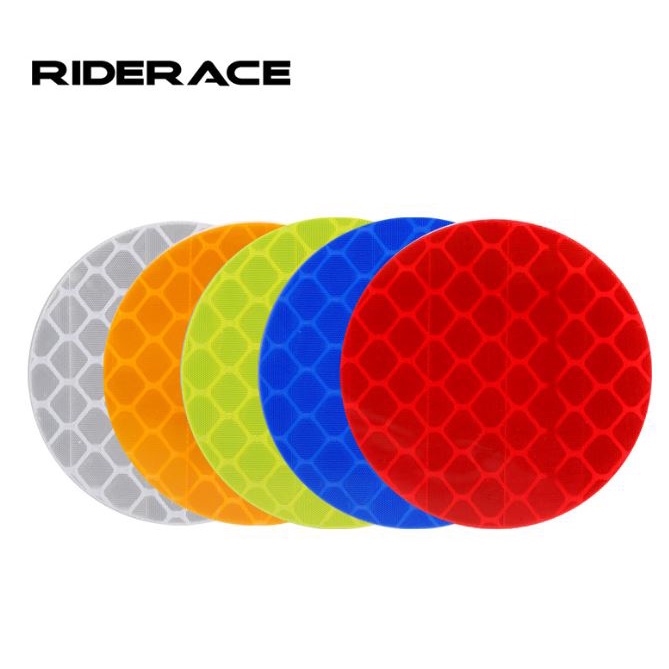 Bộ 10 Miếng Decal Phản Quang Tròn dán xe đạp Rider Ace DC011
