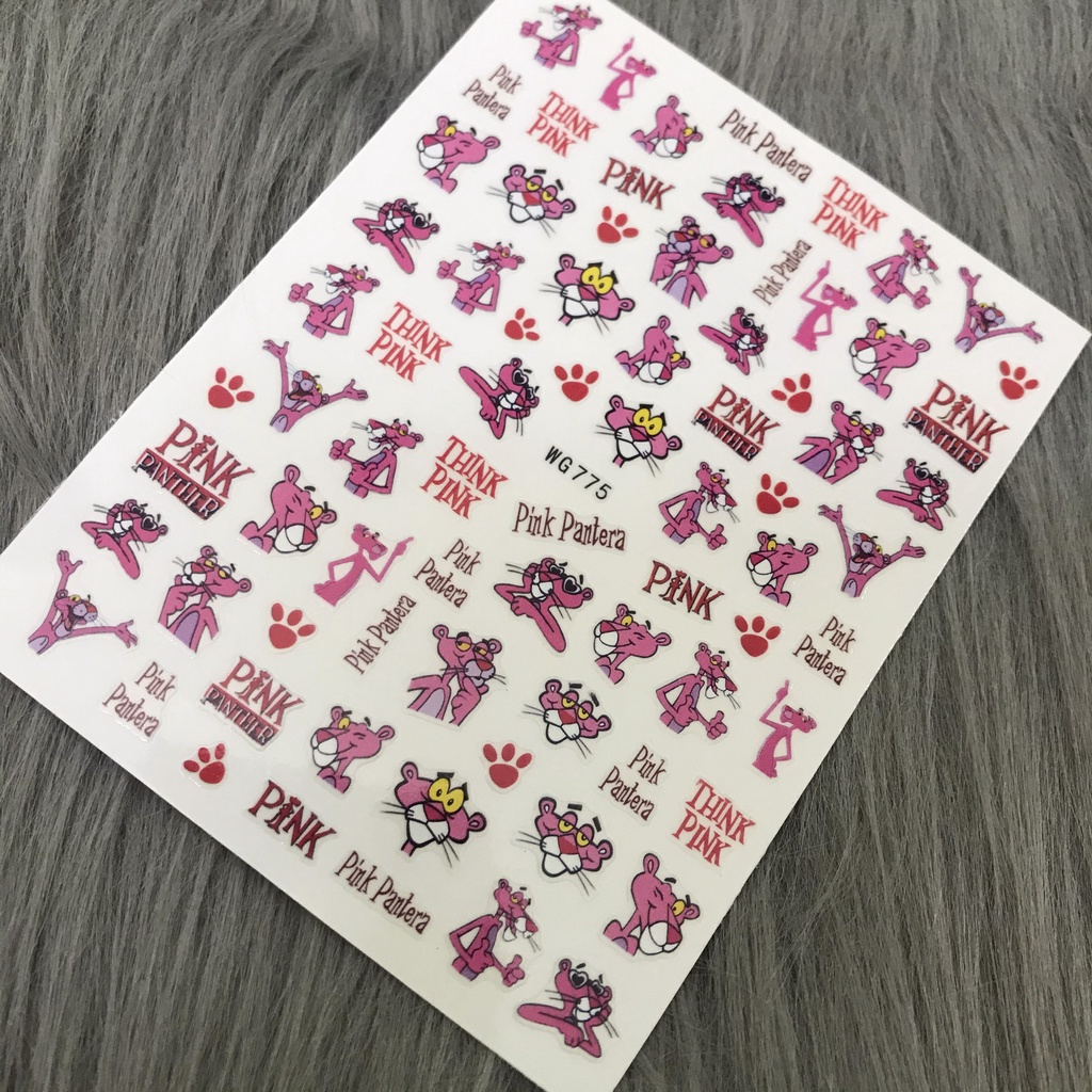 Sticker dán móng mới hót chủ đề WG