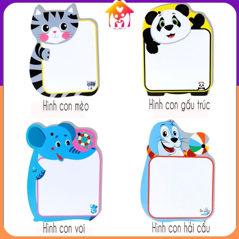 Bảng vẽ 2 mặt-bảng viết thời khóa biểu kèm bút tẩy cho bé