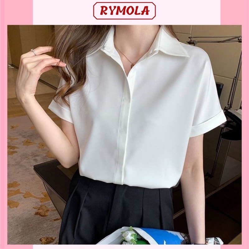 sơ mi công sở cộc tay nữ