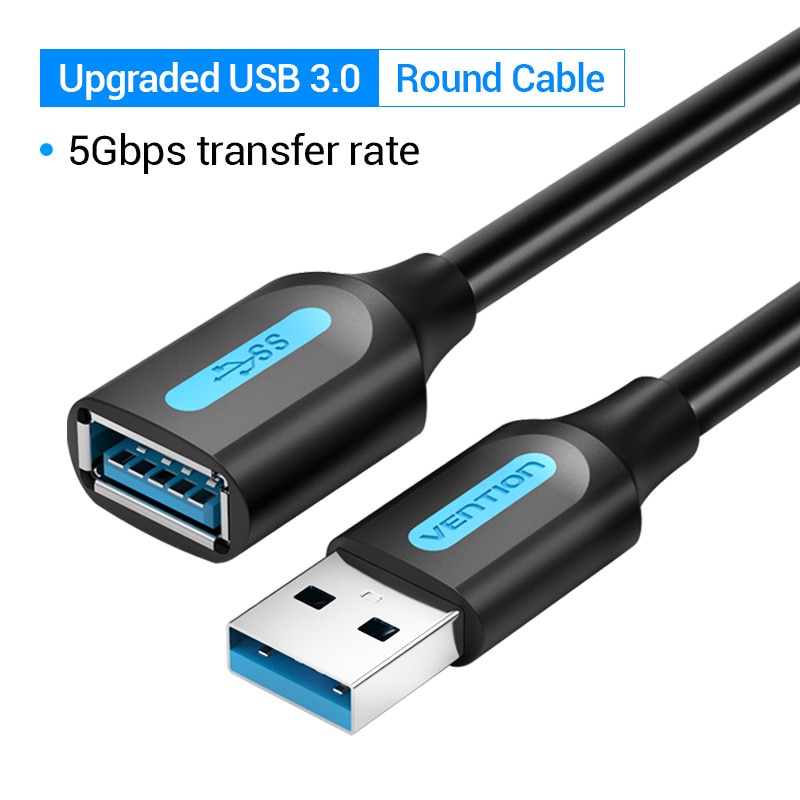 Dây Cáp Mở Rộng Vention USB 3.0 Cho TV SSD Xbox One Laptop USB 2.0