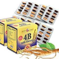 4B WITH GÍNENG VITAMIN 4B with GINGSENG - Viên uống bồi bổ cơ thể, tăng cường sức đề kháng, ăn ngon, ngủ khỏe (Hộp 100 v