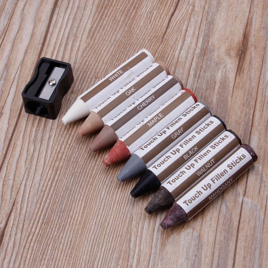 [CHOO] 17 Pcs/set Furniture Floor Marker Paint Repair Pen Wood Scratch Restore Eco-friendly Crayon