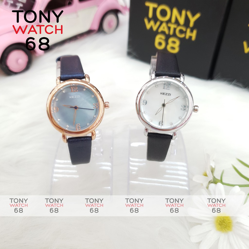 Đồng hồ nữ Kezzi đẹp chính hãng mặt ngọc trai chống nước Tony Watch 68 | BigBuy360 - bigbuy360.vn