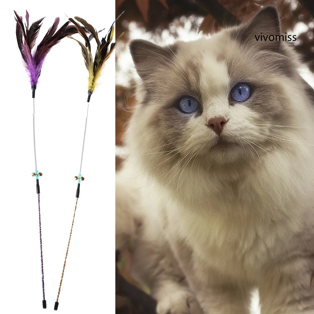 Gậy đồ chơi gắn lông vũ vui nhộn dành cho mèo