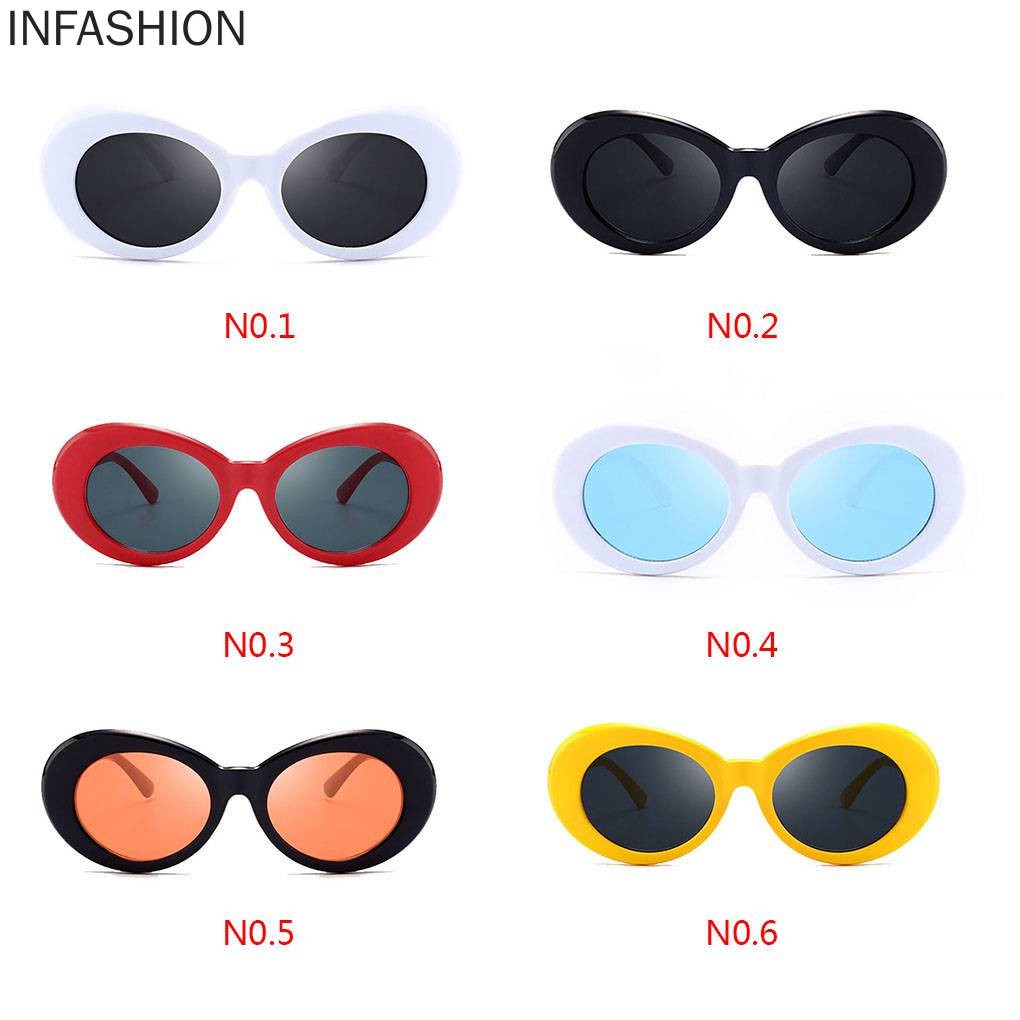 Kính Mát Gọng Oval Phong Cách Retro