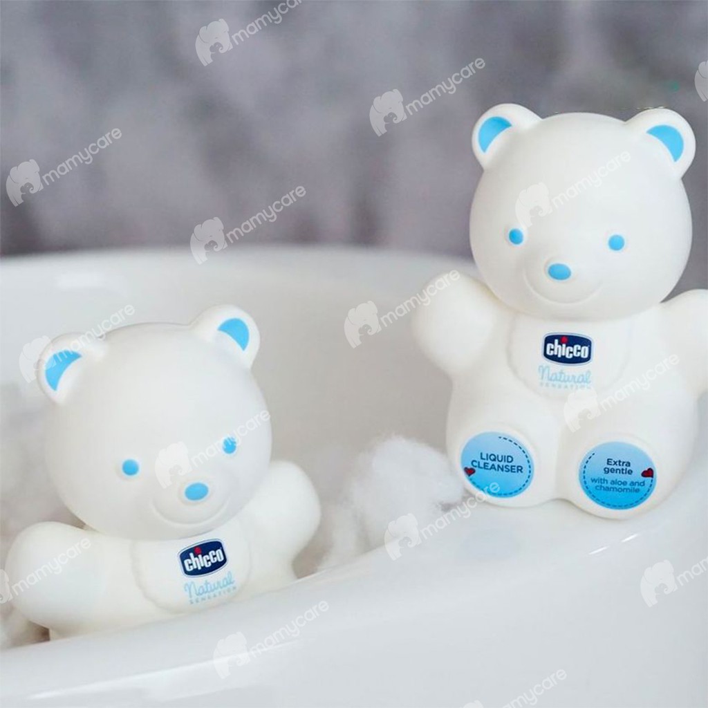 Sữa tắm dưỡng da Natural Sensation Teddy Chicco 300ml cho bé từ sơ sinh - MAMYCARE