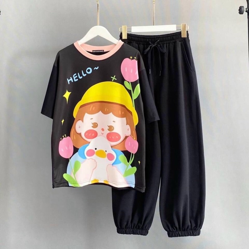 Set ÁO 3D + QUẦN JOGGER SIÊU HOT Y HÌNH