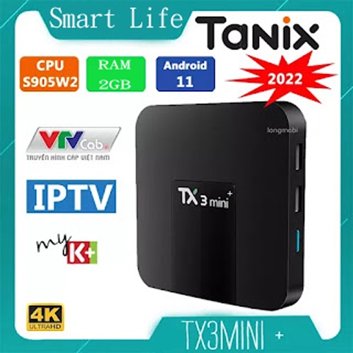 Androi Tivi Box TX3 Mini+ PHIÊN BẢN MỚI 2022 CHẠY CHIP CAO CẤP S905W2 RaM 2GB Rom 16GB Android 11