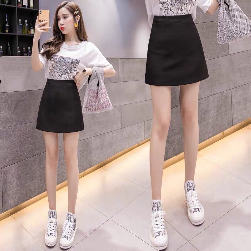 Chân váy chữ A cực xinh, chân váy dáng A vải tuyết mưa cực đẹp | BigBuy360 - bigbuy360.vn