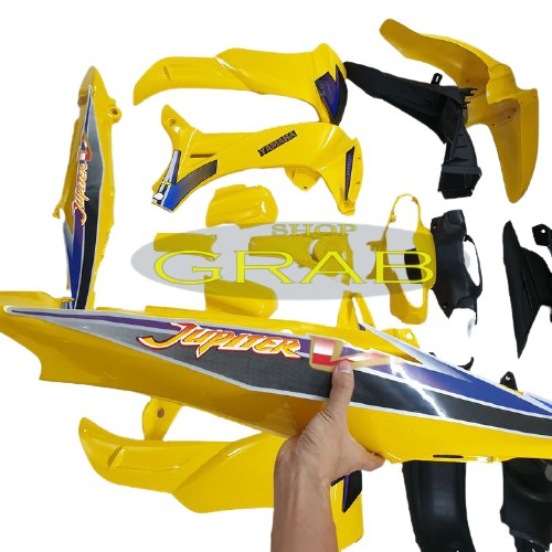 Bộ dàn áo xe JUPITER V Nhựa nguyên sinh ABS Màu Vàng