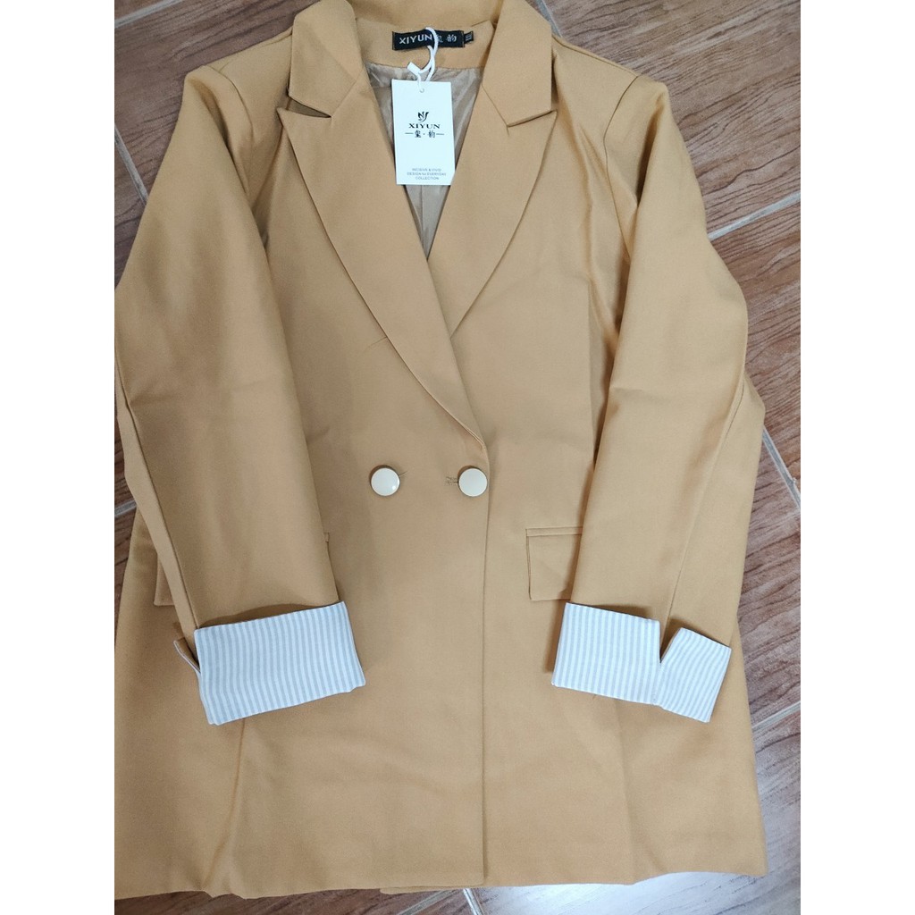 Sẵn Be ( Hàng Đẹp)Ảnh thật 5 hình cuối-HC389.Áo blazer mùa thu phong cách kiểu Anh