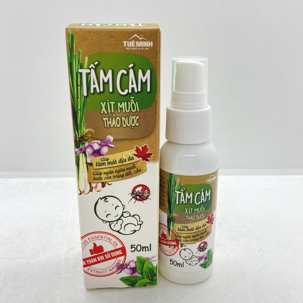 [Chính hãng]Xịt Muỗi Thảo Dược Tấm Cám 50ml - Ngăn Ngừa Muỗi, Côn Trùng Đốt, Giúp Làm Mát Dịu Da