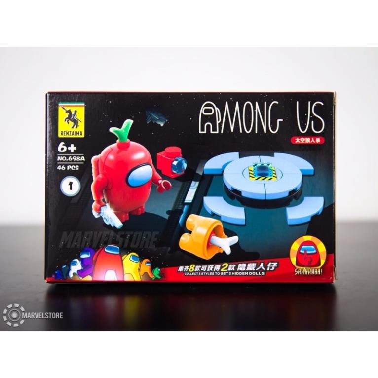 Nguyên bộ 8 hình lắp ráp among us cho bé
