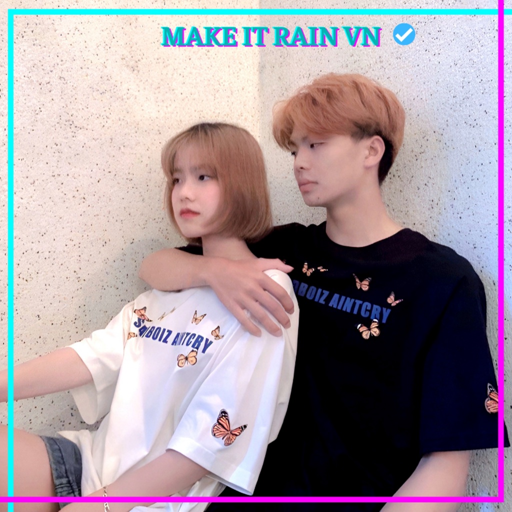 Áo Thun Tay Lỡ Unisex SAD.DREAMY Make It Rain VN, Áo Phông Nam Nữ Form Rộng, có hình ảnh video thật A72