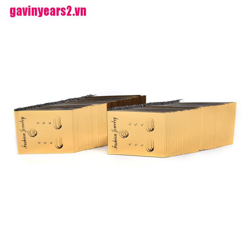 Set 100 Tấm Nhựa Trưng Bày Bông Tai Tiện Dụng