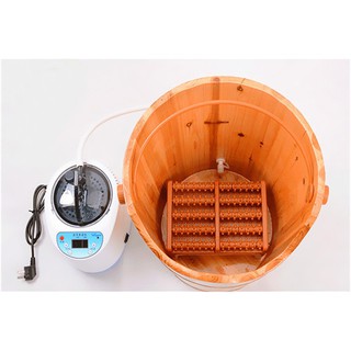 Máy xông hơi, xông thuốc và thùng gỗ xông hơi chân, dùng xông hơi chân, ngâm chân trị liệu