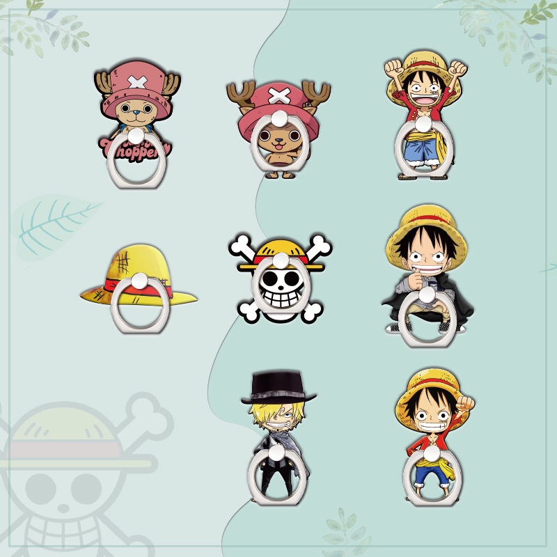 Vòng đỡ gắn điện thoại thiết kế nhân vật hoạt hình One Piece ld đa dạng