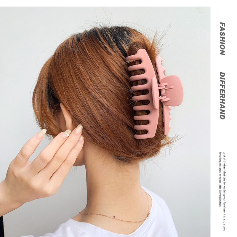 Kẹp tóc bằng nhựa acrylic màu sắc thời trang Hàn Quốc