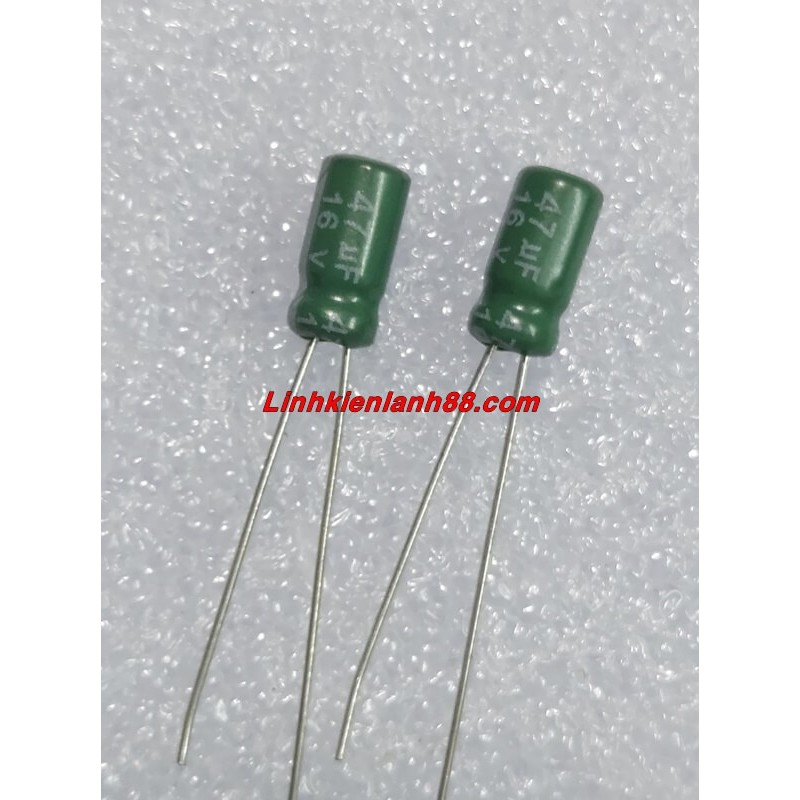 (10 con) Tụ Hóa 47UF 16V Mới,Chính Hãng