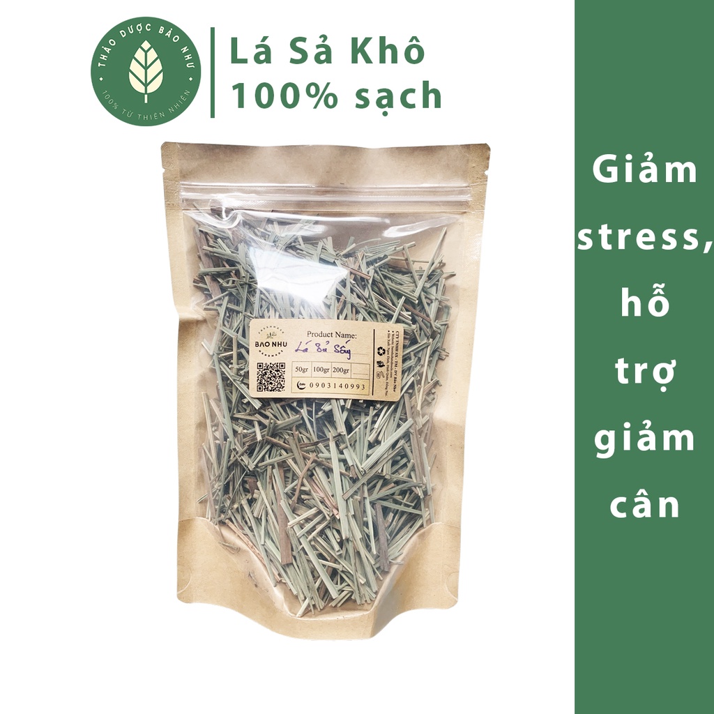 Lá Sả Sấy Khô làm trà uống - Hàng chuẩn sạch nhà trồng