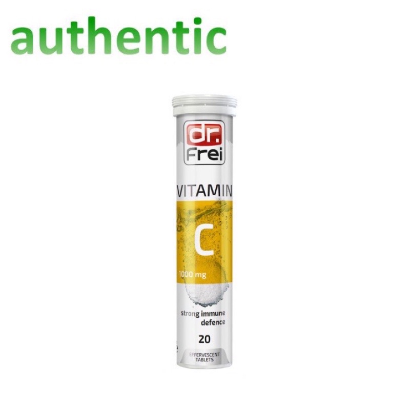 Viên Sủi Dr. Frei Bổ Sung Vitamin C 1000mg (20 Viên) - 100% chinh hang