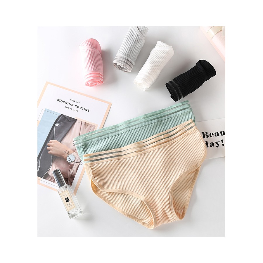 Quần lót nữ gân tăm viền chéo KIZME KQG02 | BigBuy360 - bigbuy360.vn