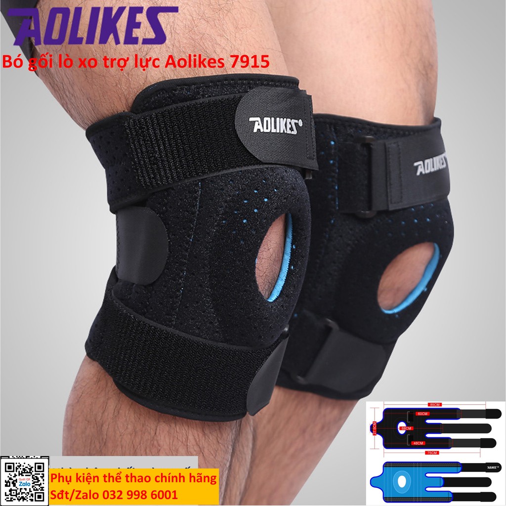 Bó gối thể thao Aolikes cao cấp bảo vệ đầu gối, phục hồi chấn thương chính hãng chinhhang